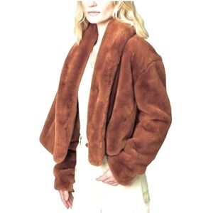 Blank NYC Faux Fur Buttery Soft‎ Coat Women Medium